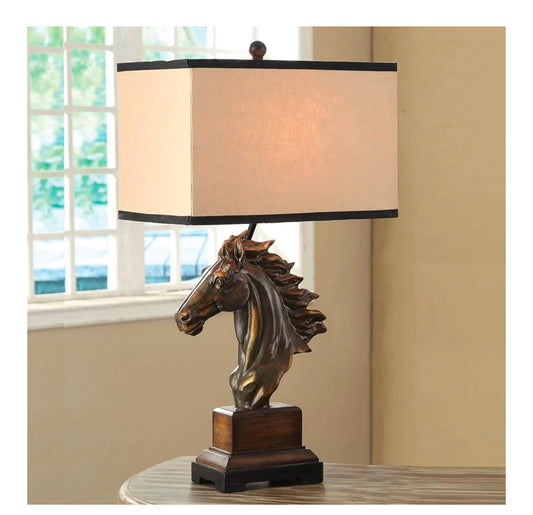 Equestrian Essence: The Horse Head Lamp