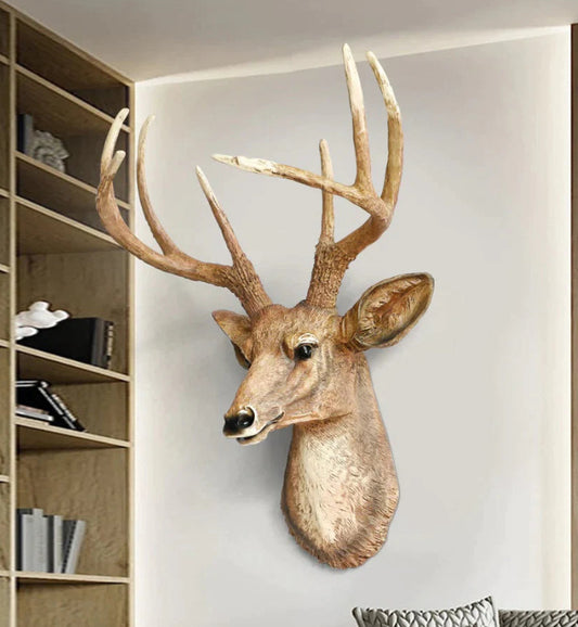 Handcrafted Deer Wall Art: Rustic Elegance for Walls
